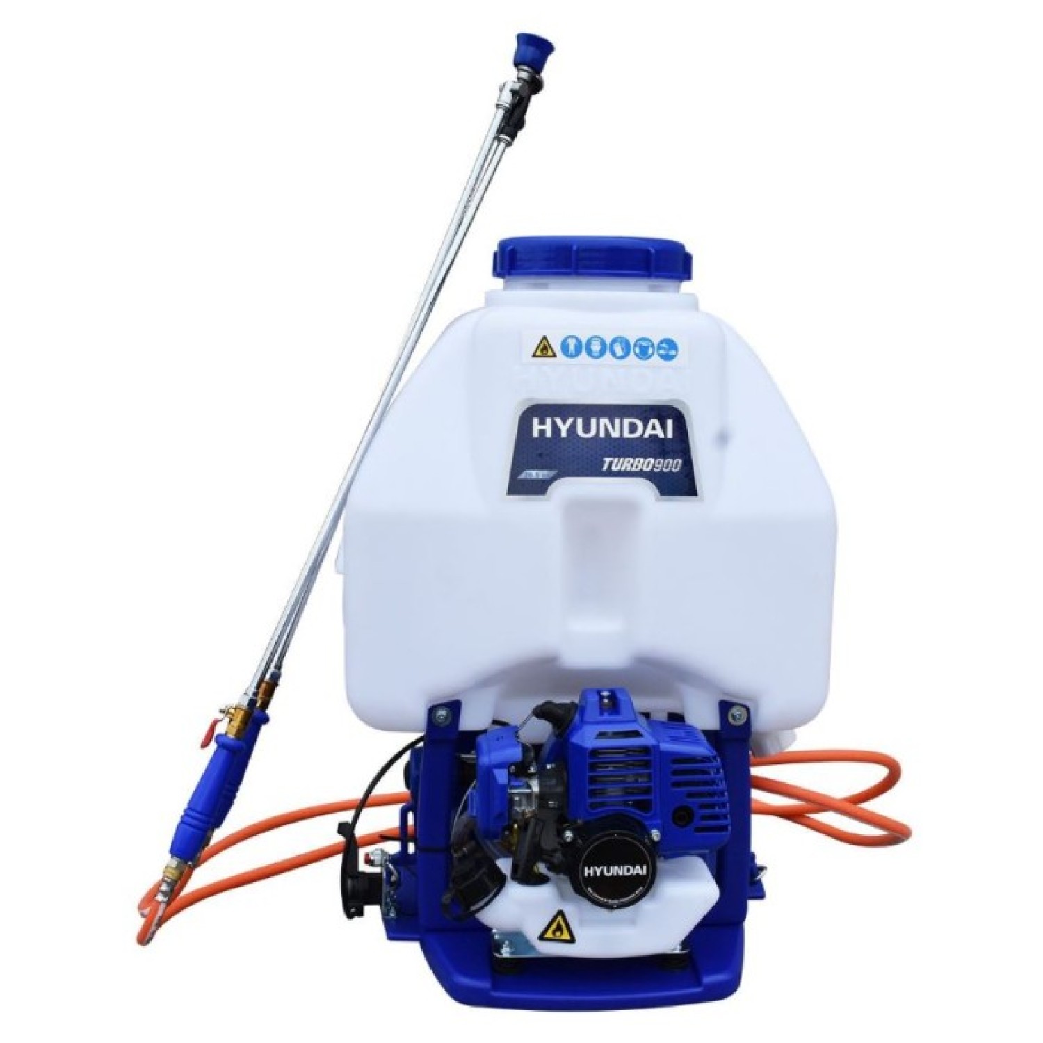 Hyundai  Aspersora TURBO900 con motor 2 tiempos 26.5CC 1.2 Hp tanque de 25 Lts.