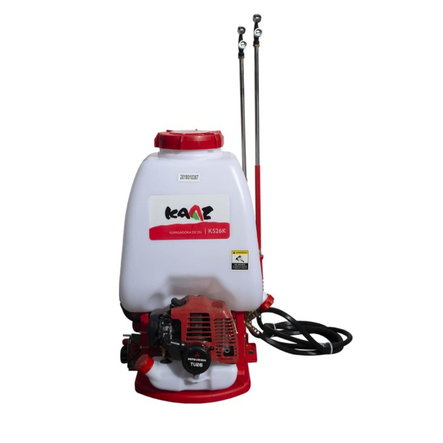 Kaaz KS26K Aspersora con motor 2 tiempos 25.6cc 0.9 Hp tanque 25 Litros