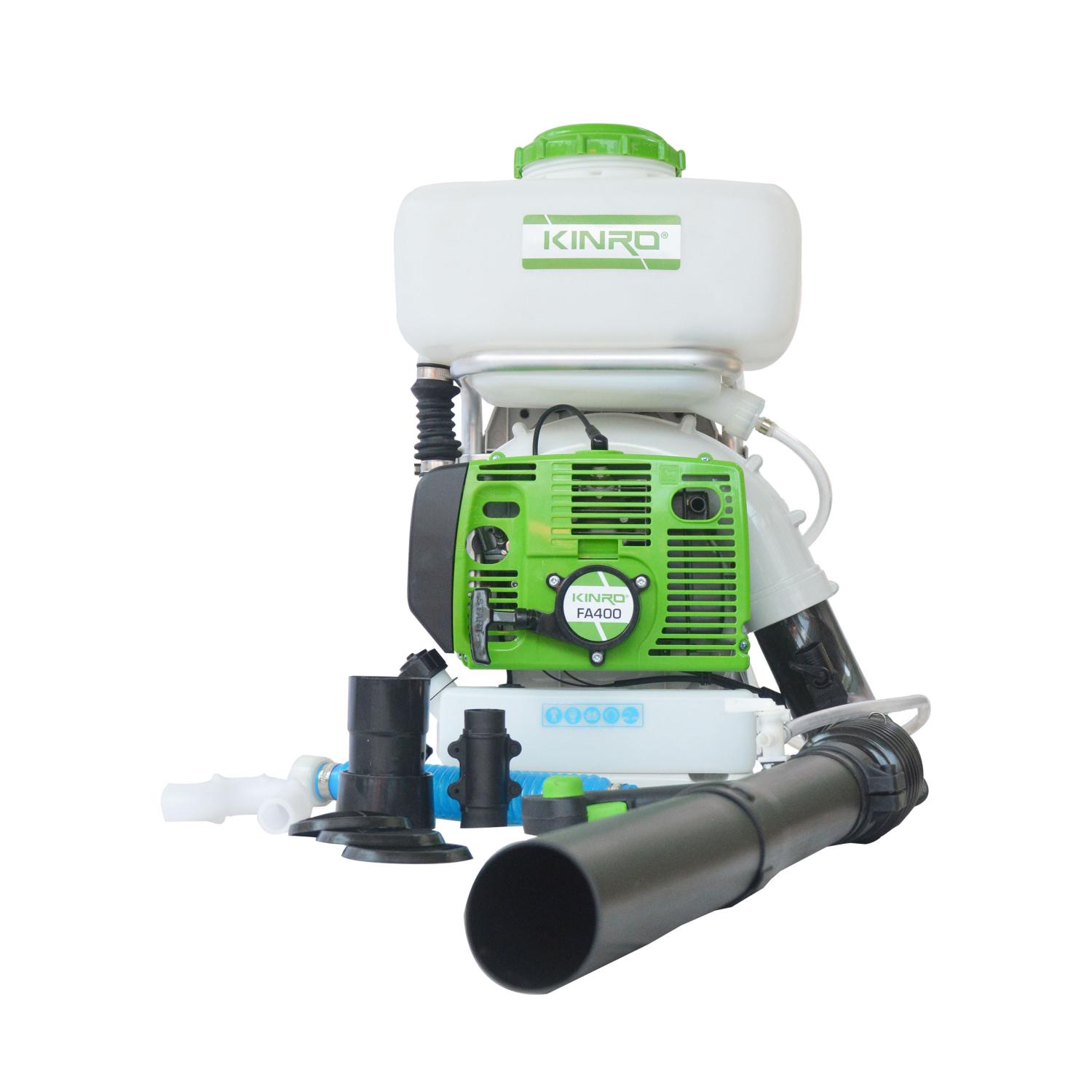 Kinro FA400 Aspersora para líquidos y polvos 14 Lts. motor 2 tiempos 56.5cc 3.3 Hp