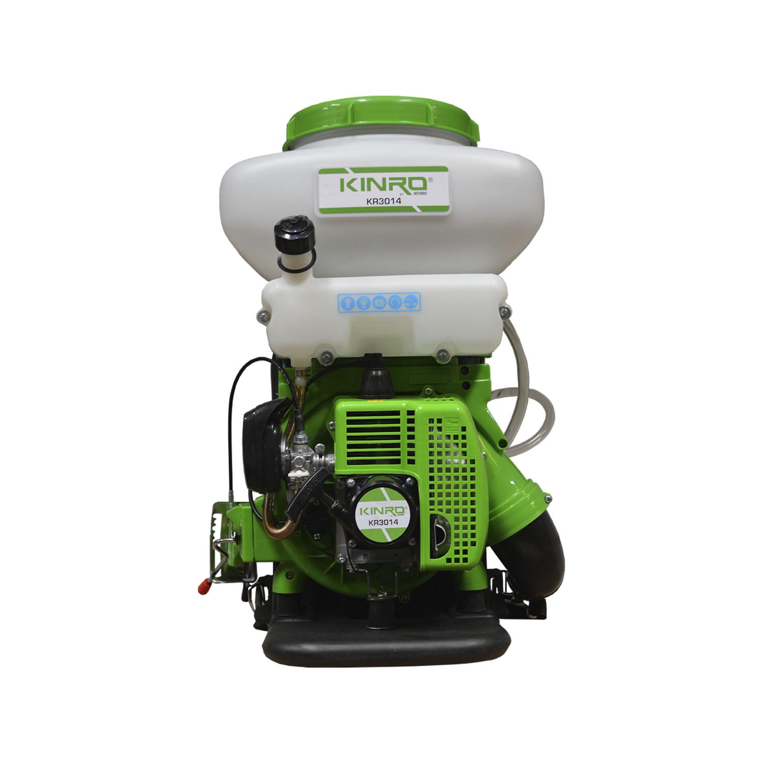 Kinro KR3014  Aspersora para líquidos y polvos 14 Lts. motor 4 tiempos 41.5 cc 2.5 Hp.