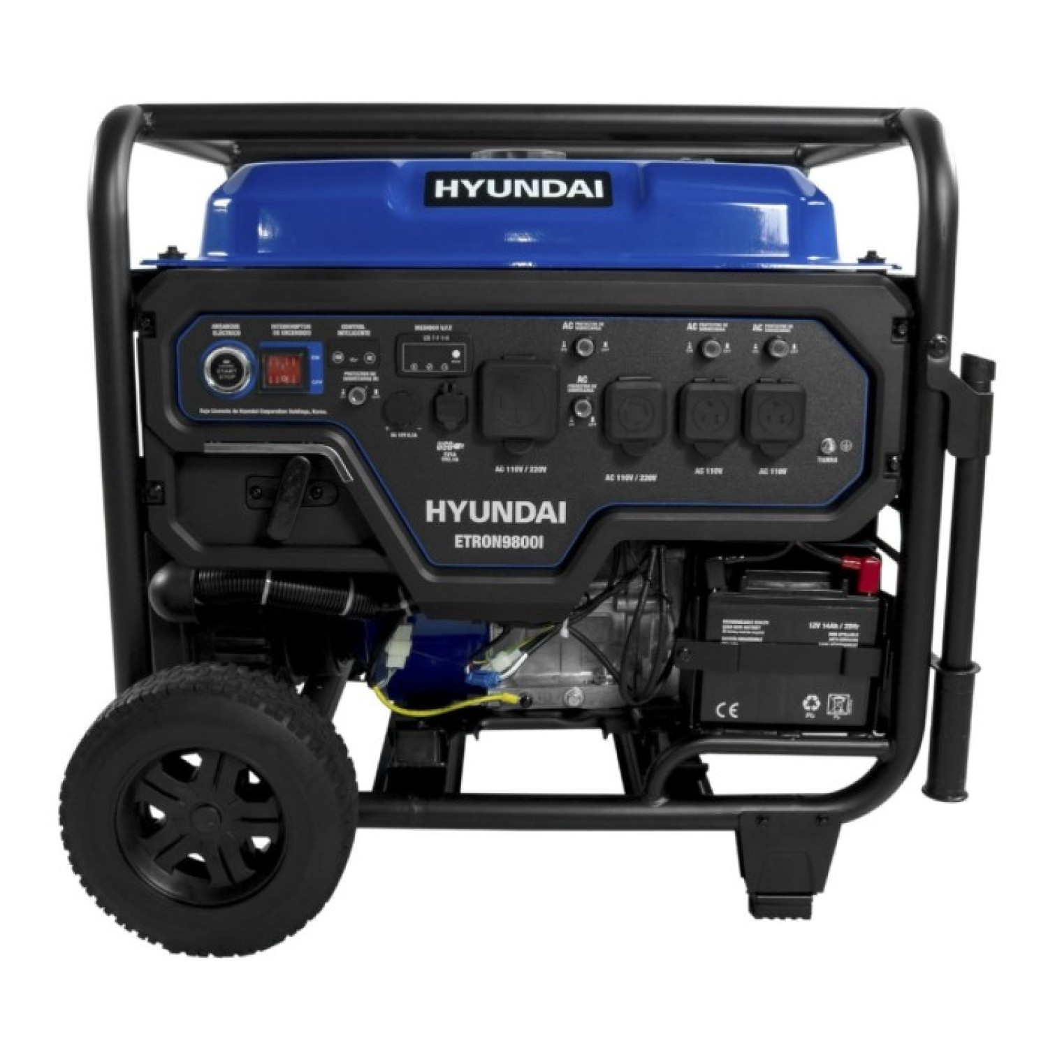 Hyundai ETRON9800i Generador inverter con motor a gasolina 9500 watts 110/220 Volts