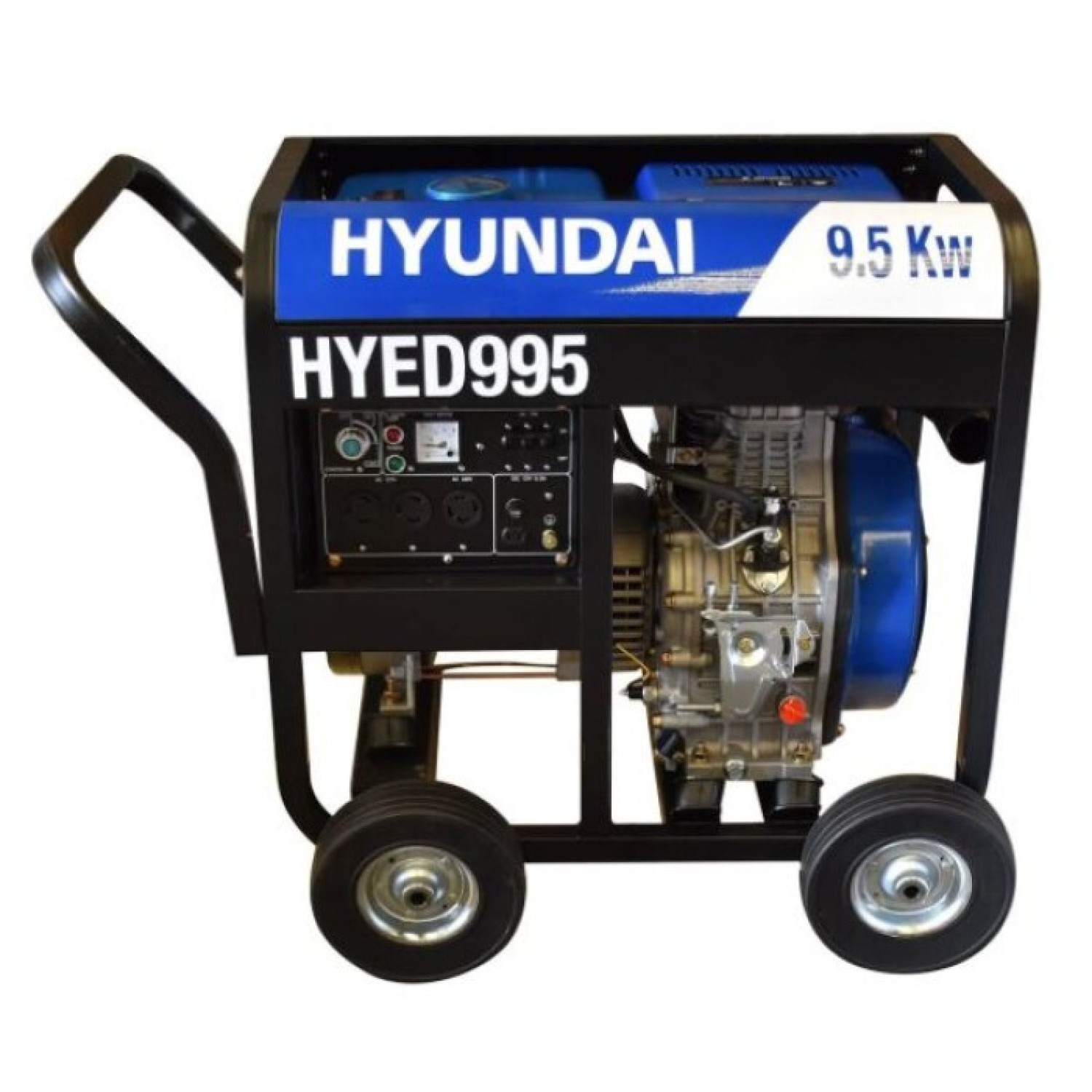 Hyundai HYED995 Generador con motor diésel 18 Hp  trifásico 127/220 Volts 9000 Watts