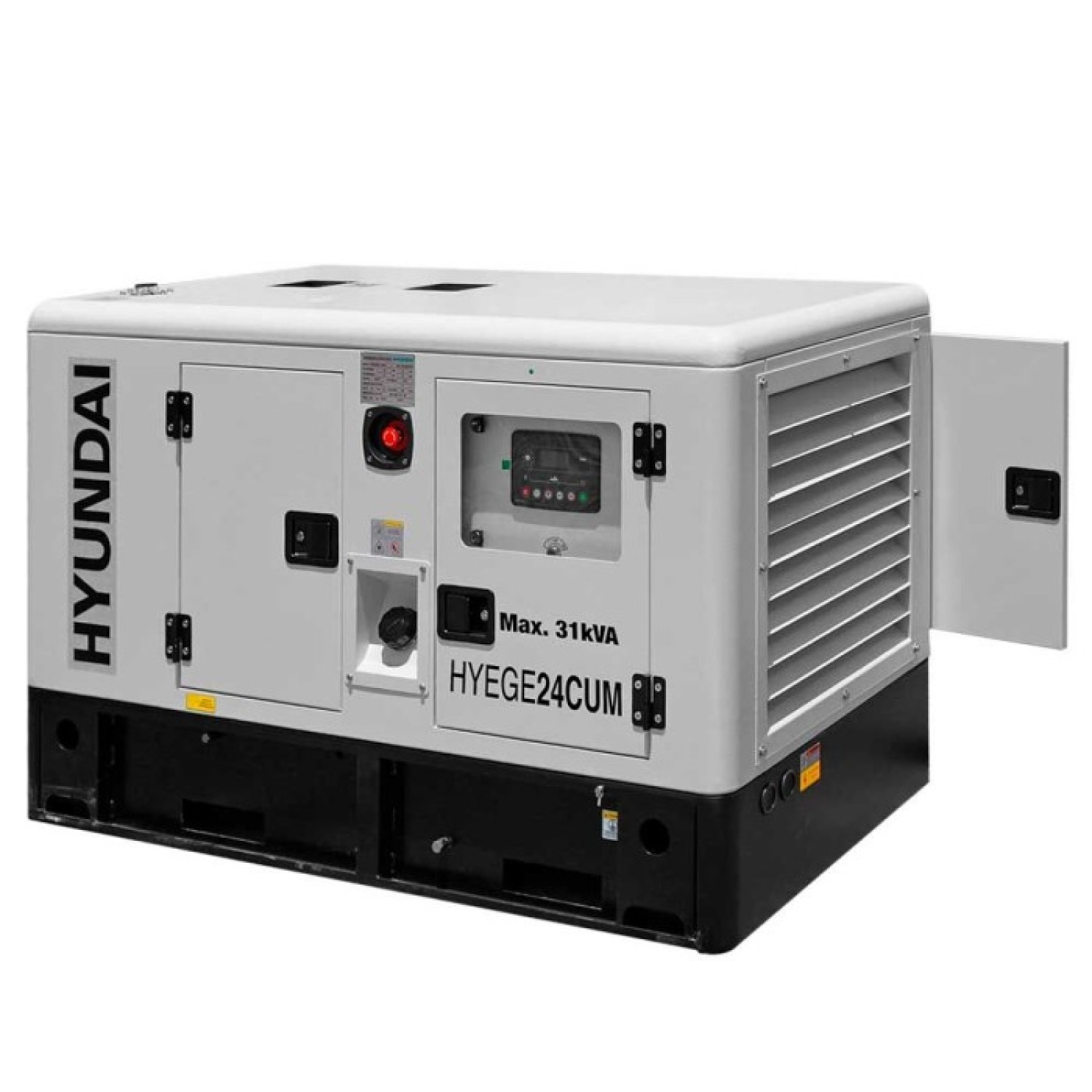 Hyundai HYEGE24CUM Generador estacionario Trifásico 120/220V  25Kw/31Kva motor Cummins