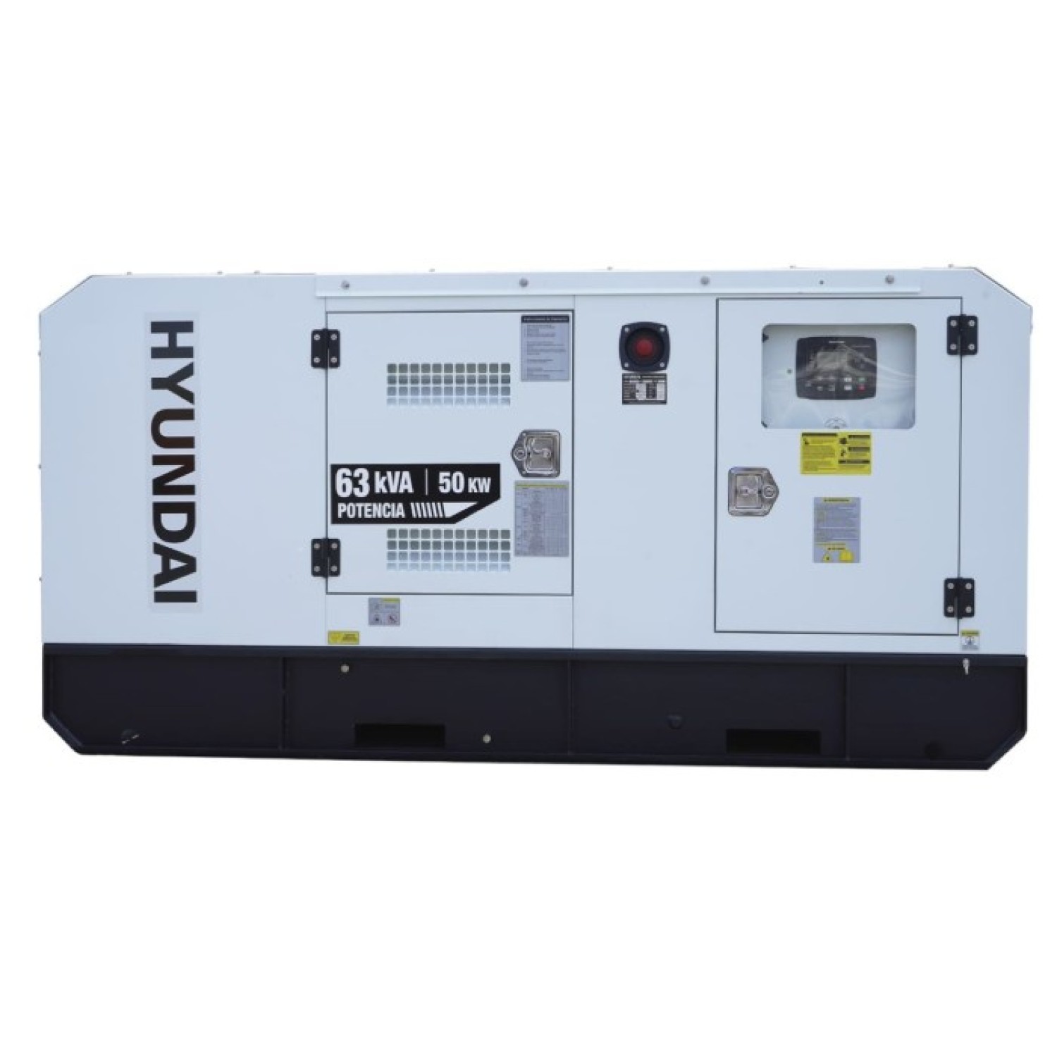 Hyundai HYEGE50CUM Generador estacionario Trifásico 120/220V  50Kw/63Kva motor Cummins