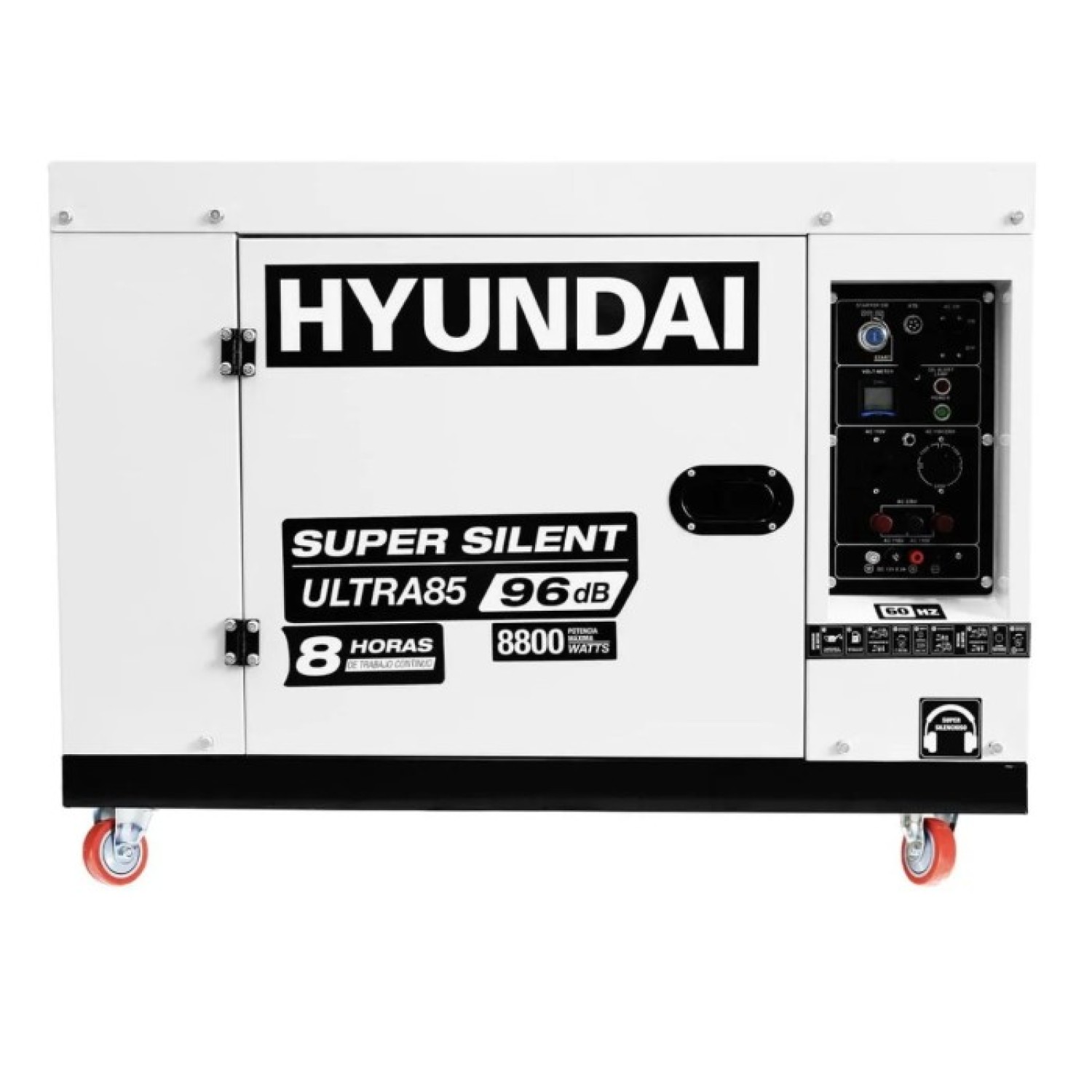 Hyundai  ULTRA85Generador silencioso con motor a diésel 8500 watts monofásico 110/ 220V