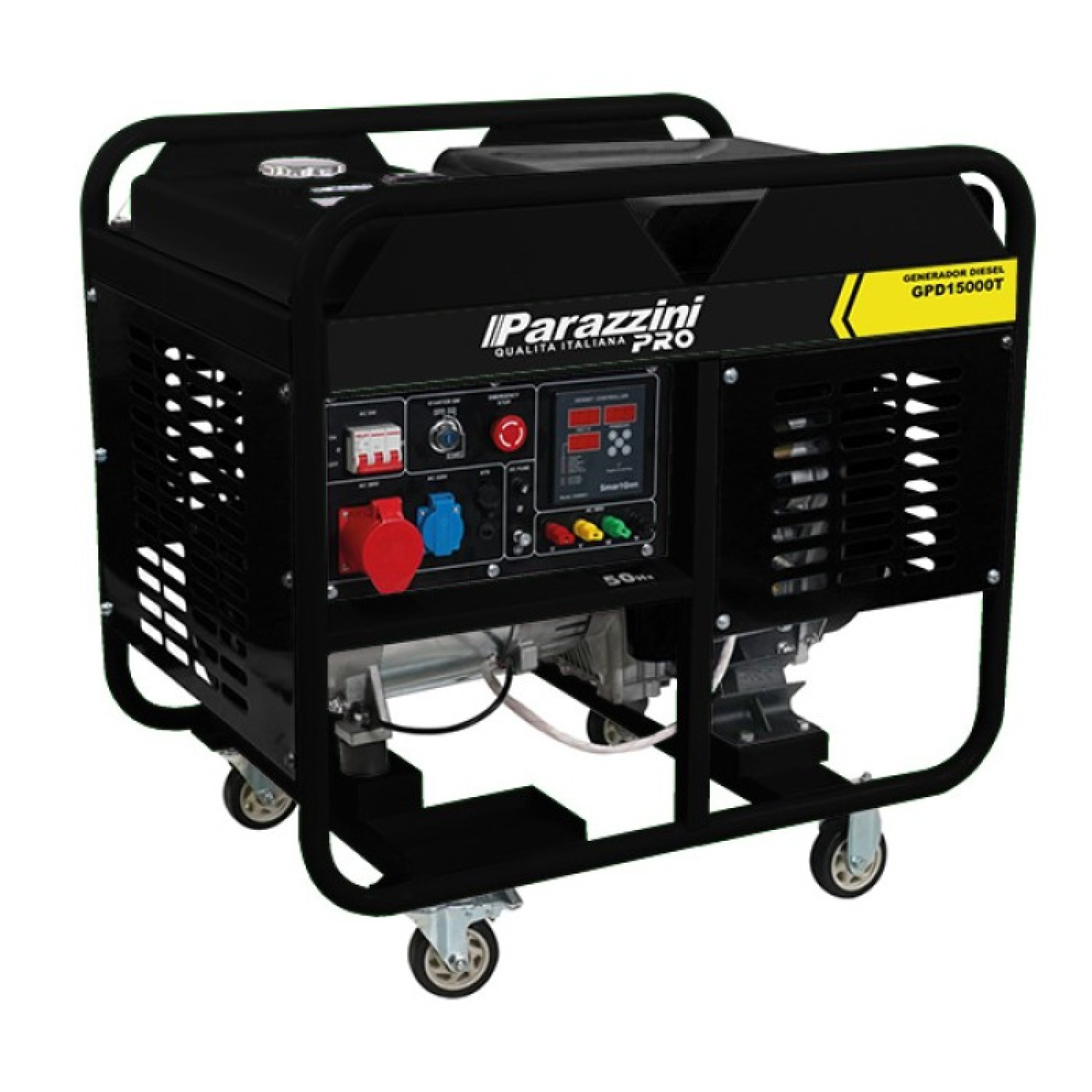Parazzini GPD15000T Generador trifásico con motor diésel 15000 watts 220V