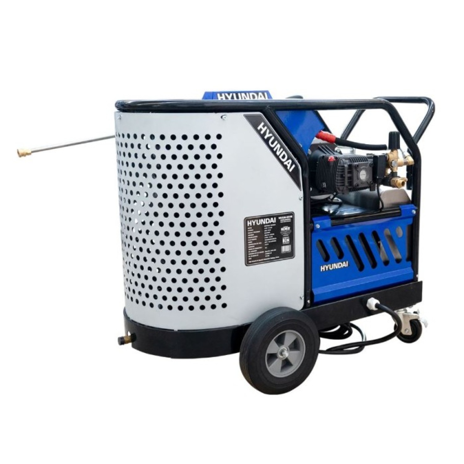 Hyundai VULKAN-KR10E Hidrolavadora para agua caliente con motor eléctrico trifásico 220V 3600 psi