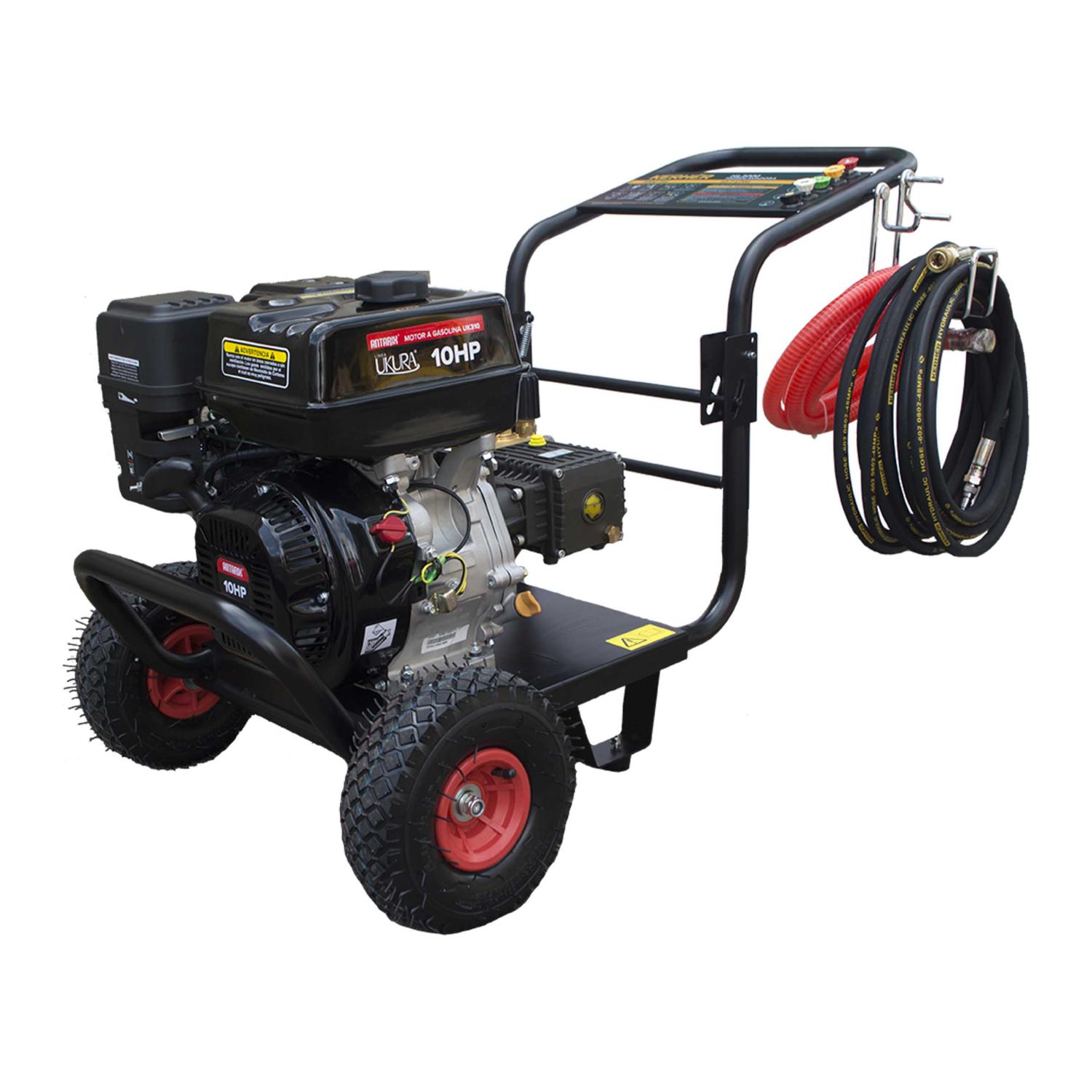 Kerher HL3000UK10 Hidrolavadora  con motor a gasolina Ukura 10 Hp 3200 Psi