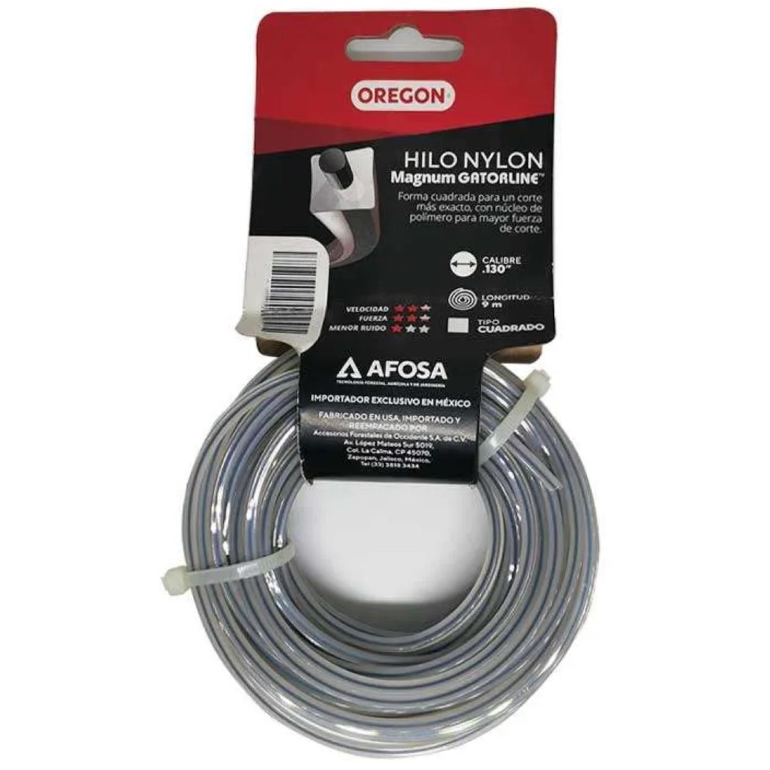 Oregon CM09-130 Hilo Nylon cuadrado 9 mts. calibre .130"
