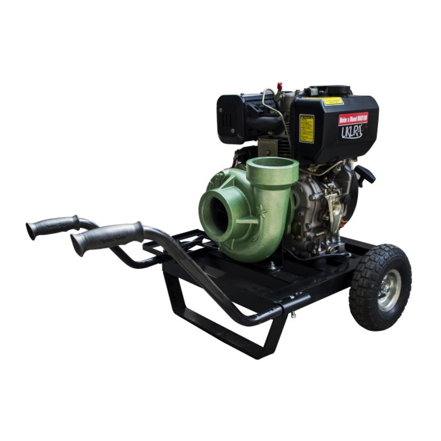 Antarix MCD4UKD10 Motobomba Centrífuga 4x4 con motor diésel Ukura 10 Hp.