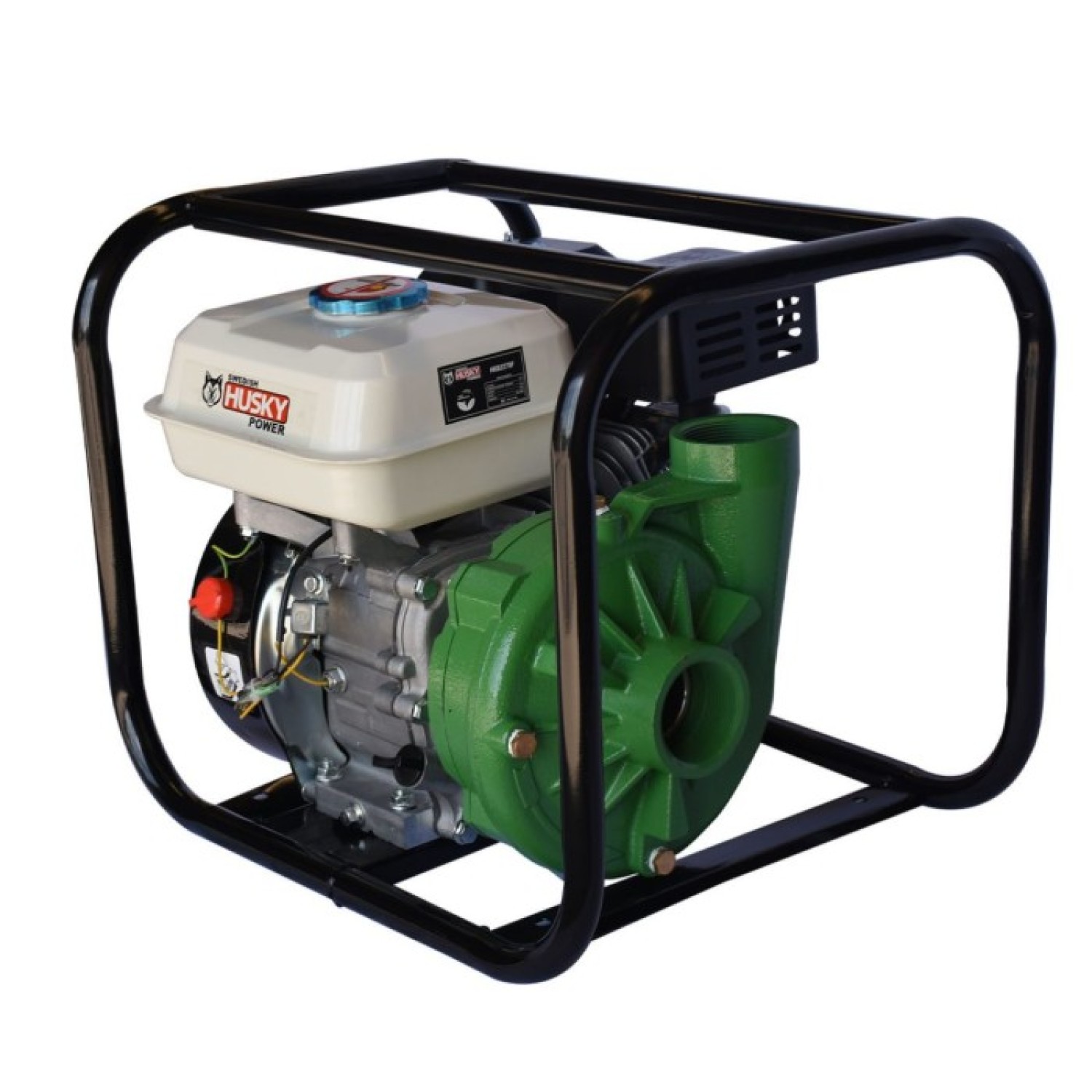 Husky HKB2270F Motobomba centrífuga con motor a gasolina 4 tiempos 7 Hp 2 x 2