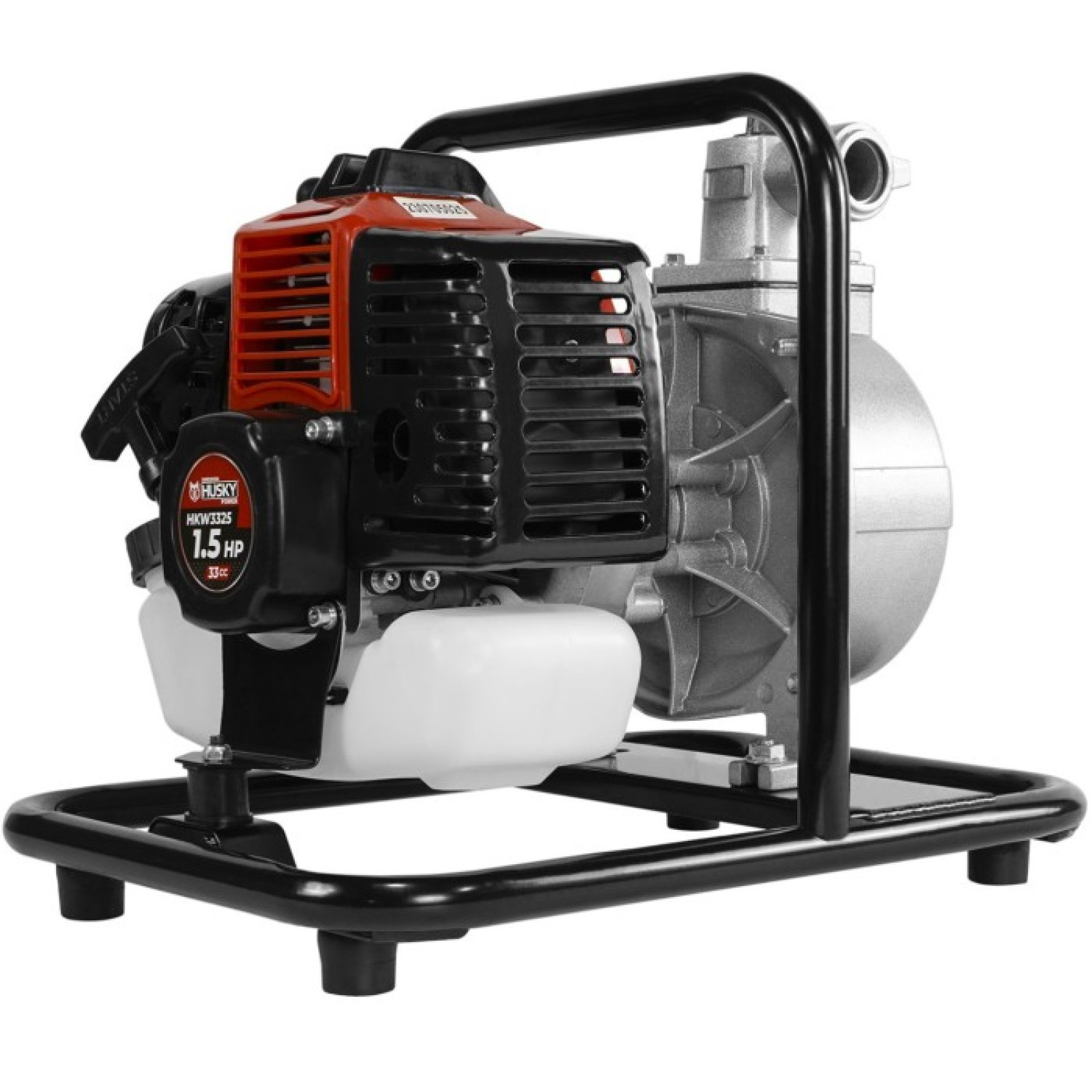 Husky HKW3325 Motobomba autocebante con motor a gasolina 2 tiempos 33cc 1.5 Hp 1 x 1