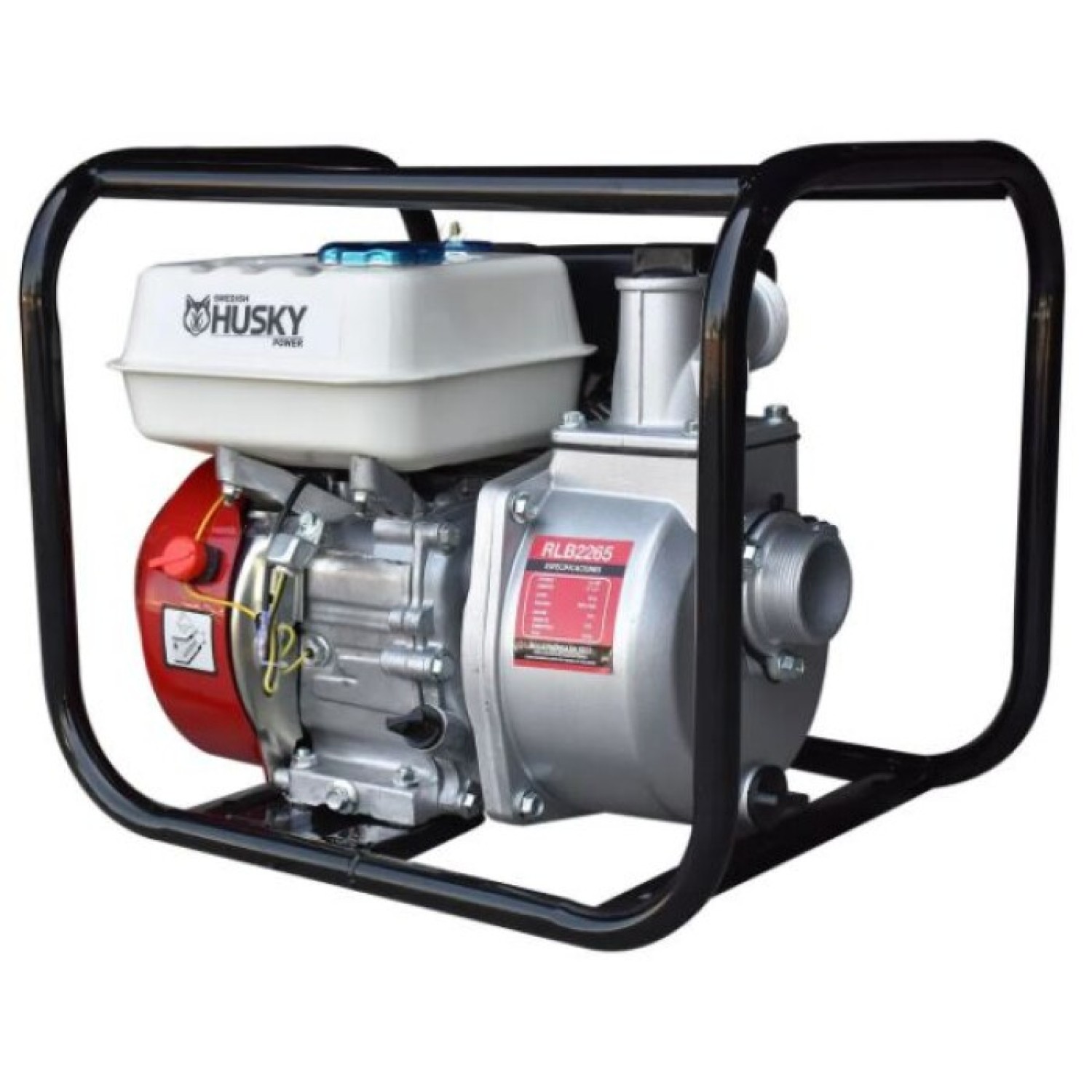 Husky RLB2265 Motobomba autocebante con motor a gasolina 6.5Hp 2 x 2