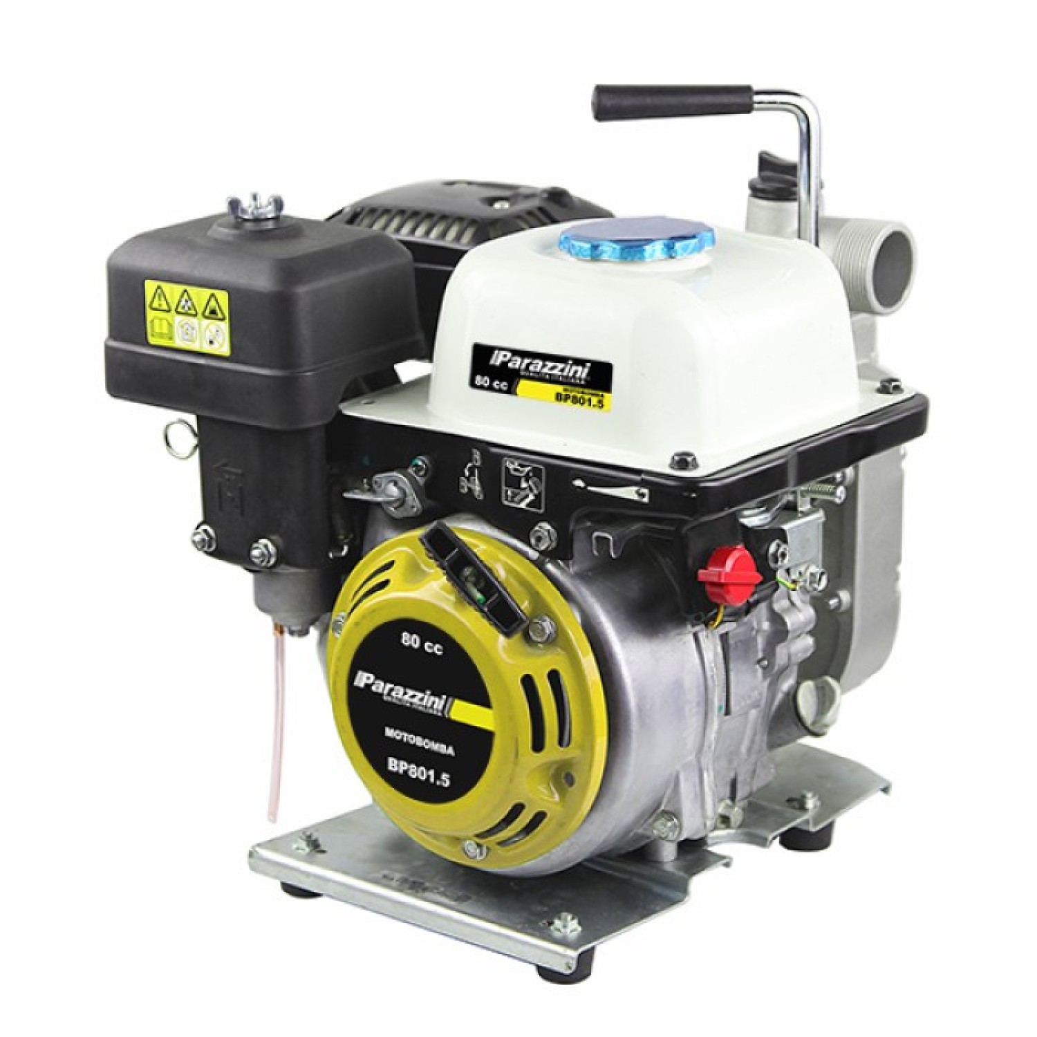 Parazzini BP801.5 Motobomba autocebante con motor a gasolina 4 tiempos 80cc 1.5x1.5