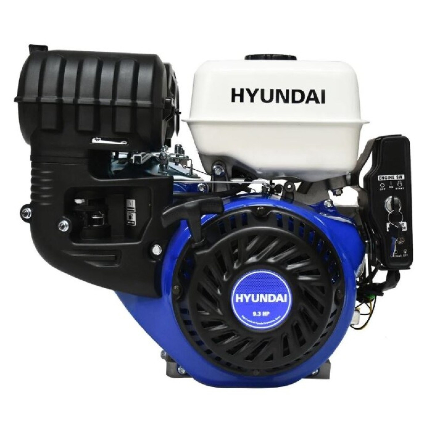 Hyundai HYGE930E Motor a gasolina 4 tiempos con arranque eléctrico 9.3 Hp cuñero 1"
