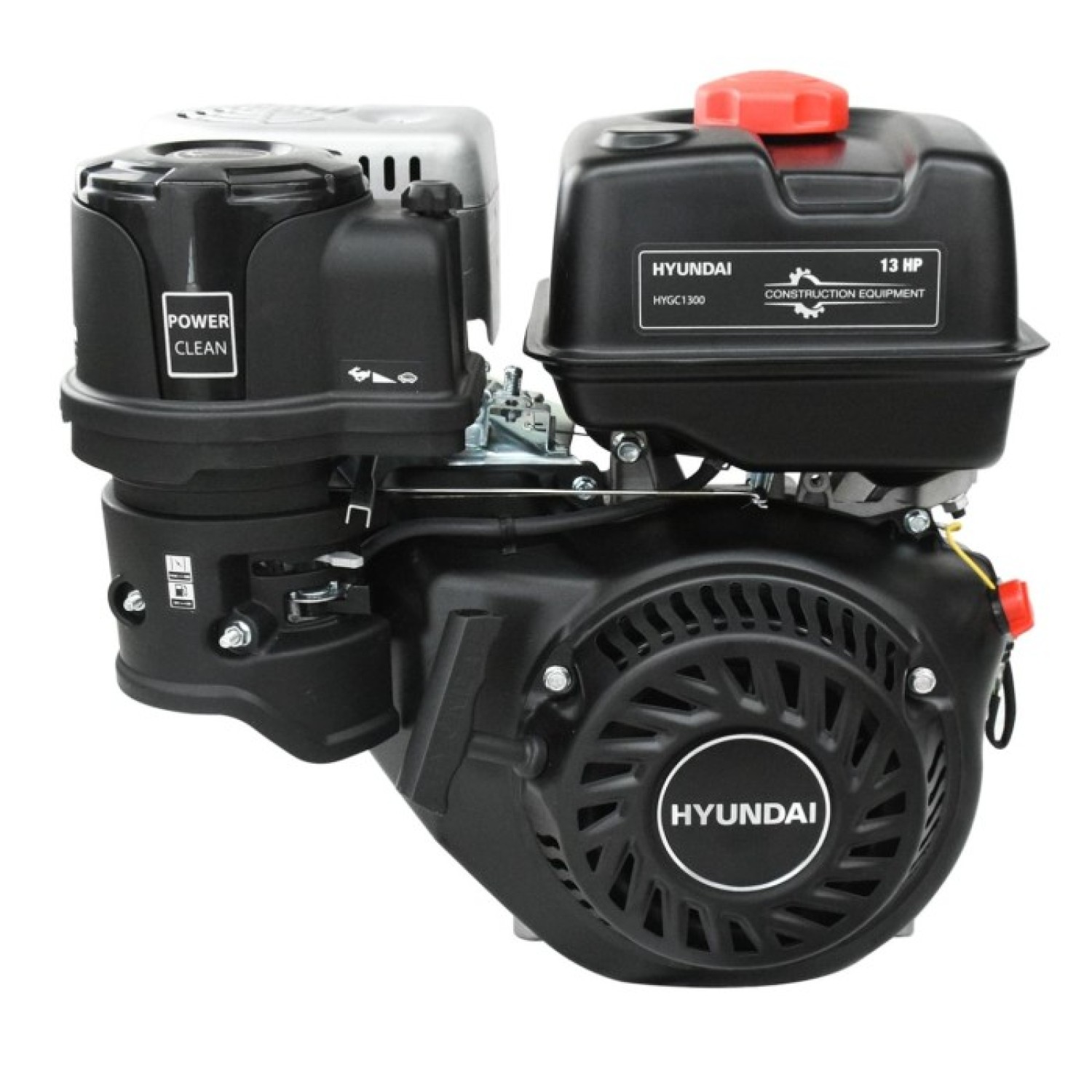 Hyundai HYGC1300 Motor OHV a gasolina 4 tiempos 389cc 13 Hp Cigüeñal 1" cuñero 1/4