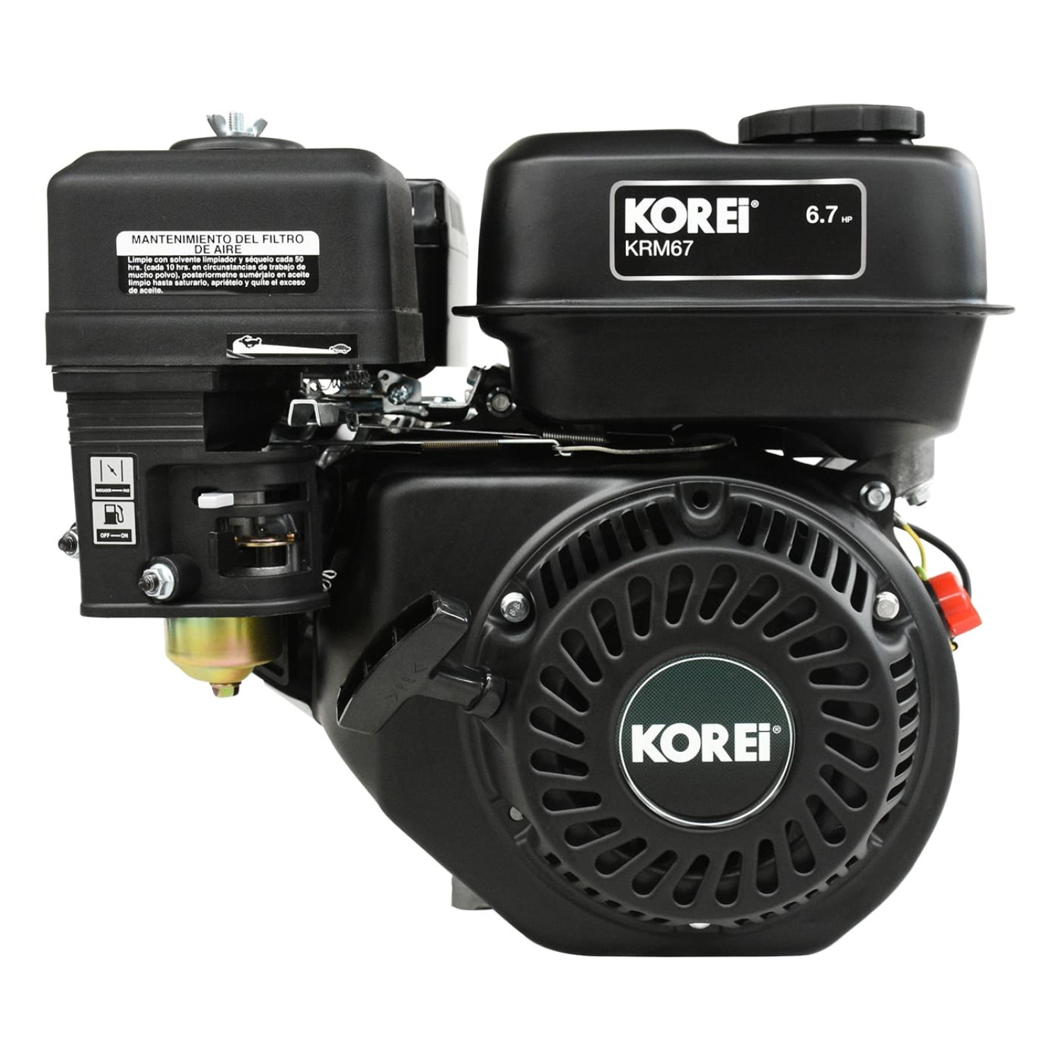 Korei KRM67 Motor a gasolina 6.7 Hp cigüñal 3/4" cuñero