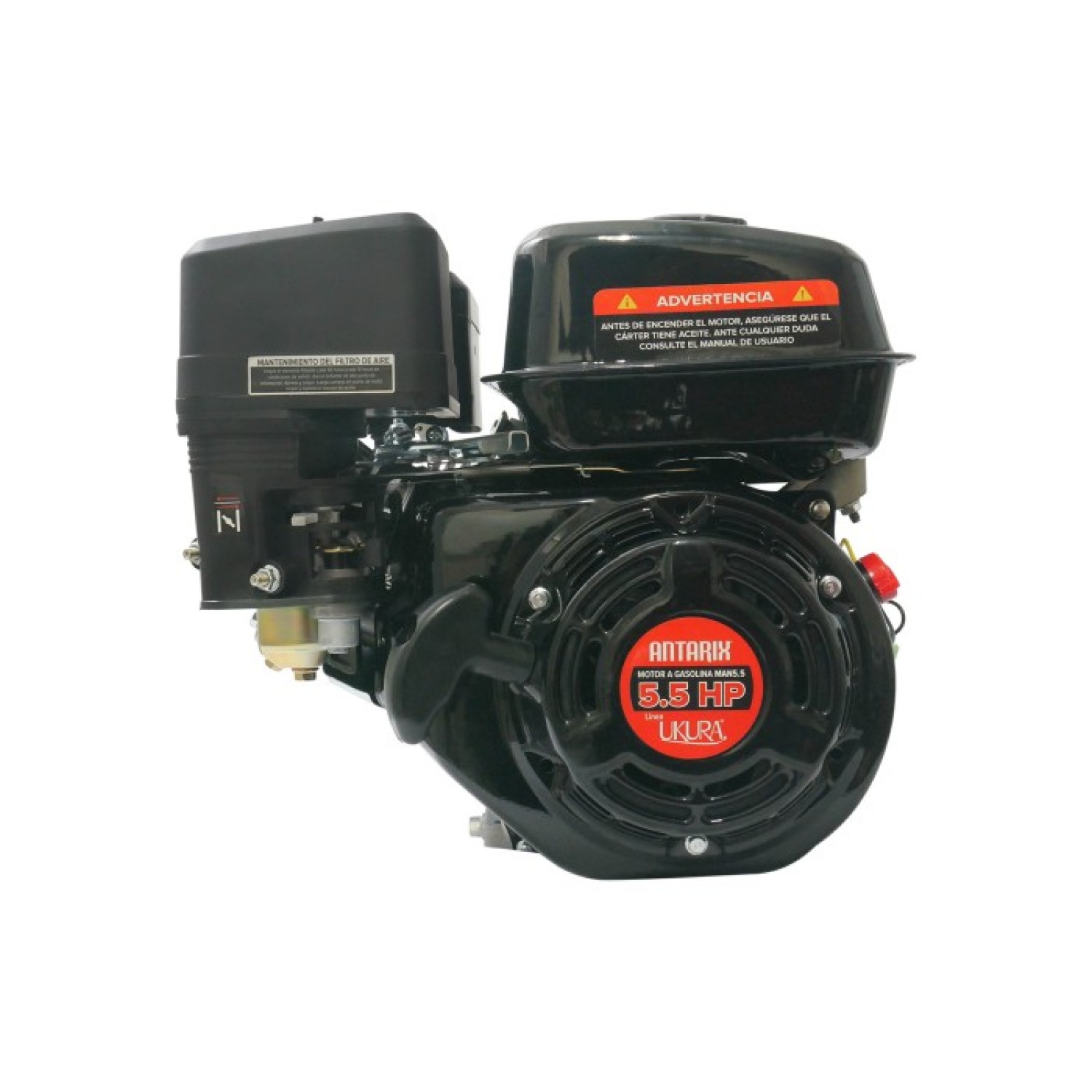 Ukura MAN5.5R Motor a gasolina 4 tiempos 163cc 5.5 Hp cigüeñal roscado
