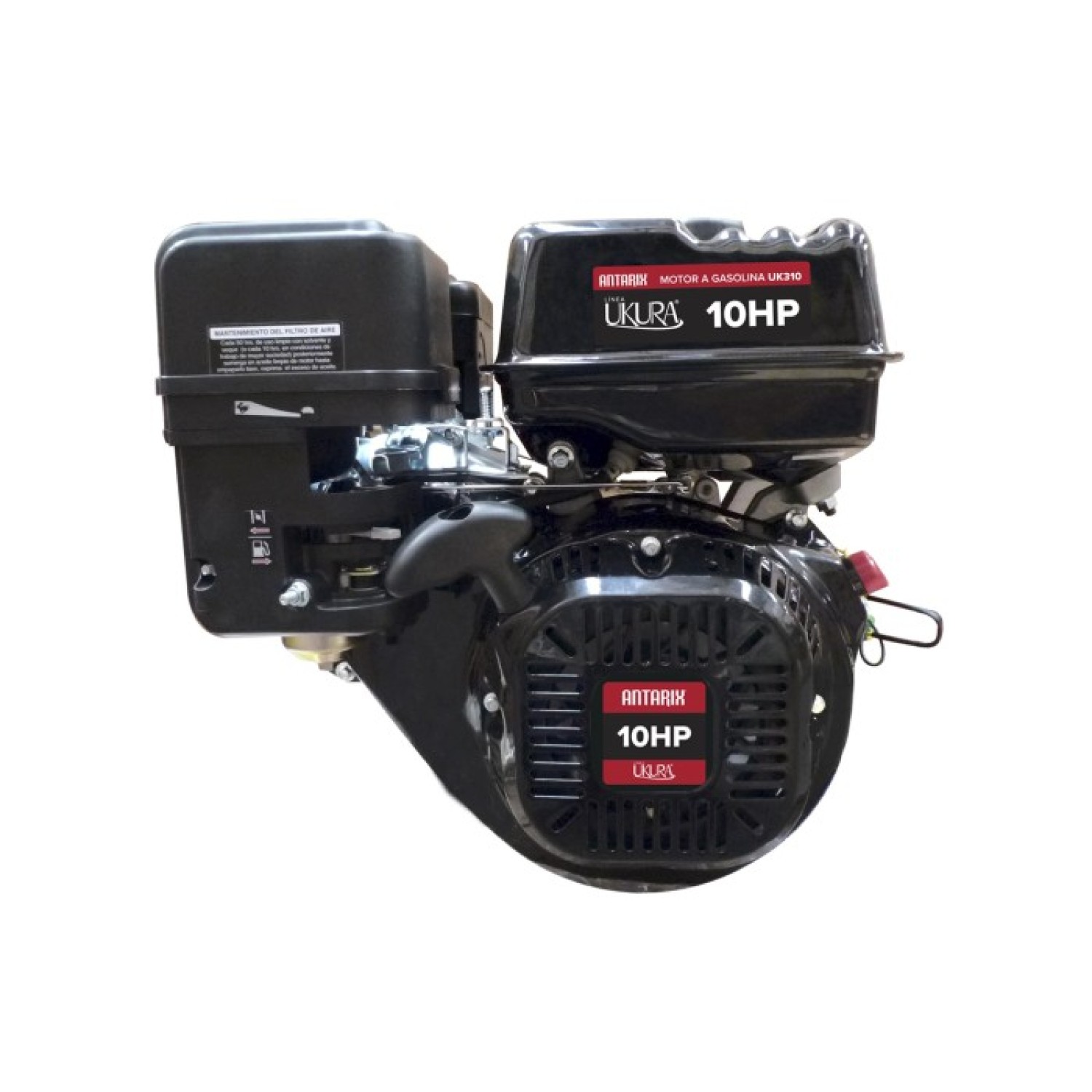 Ukura UK310GE Motor a gasolina 4 tiempos 305 cc 10 Hp con cigüeñal cónico