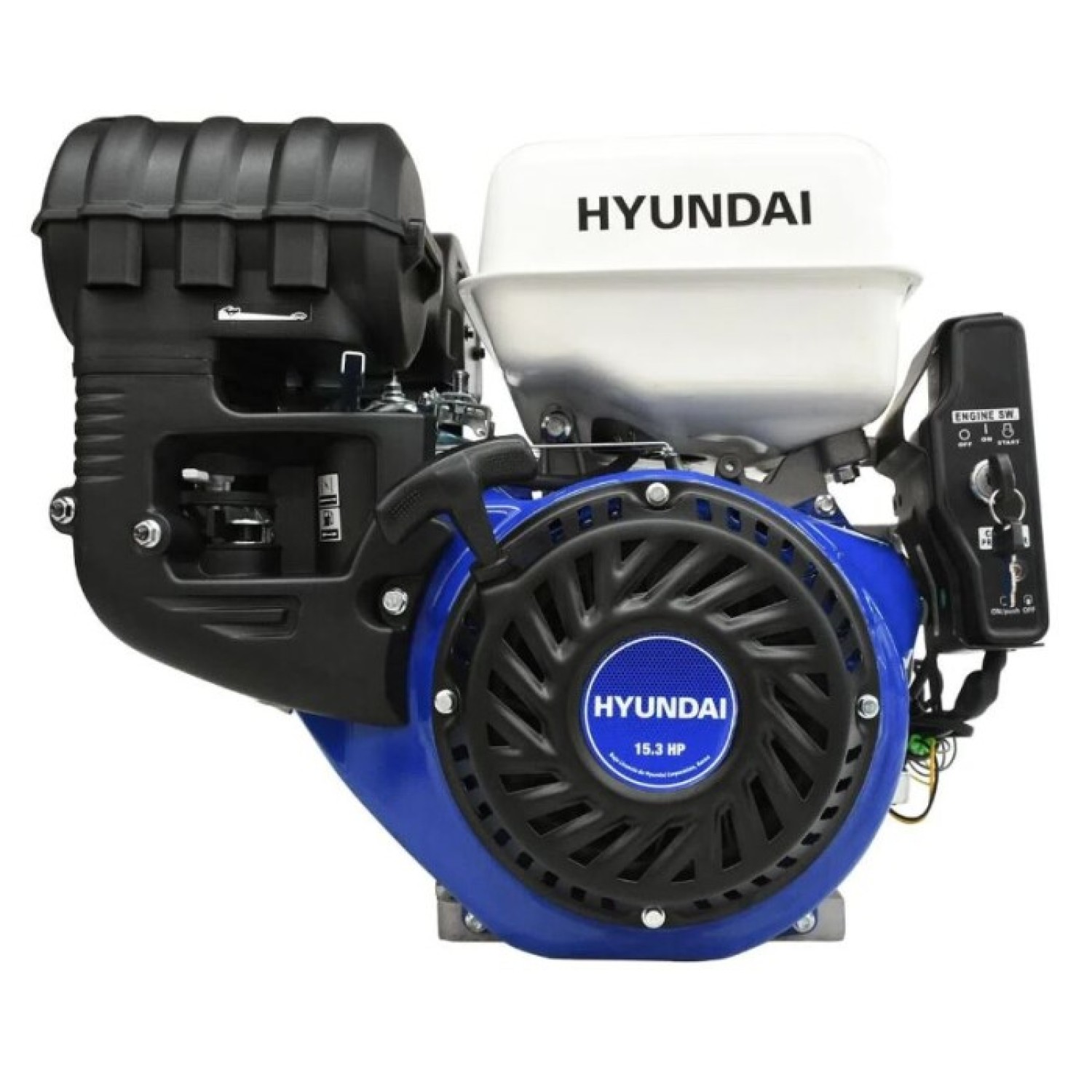 Hyundai HYGE1310E Motor a gasolina 4 tiempos  13.1 Hp con arranque eléctrico cuñero 1"