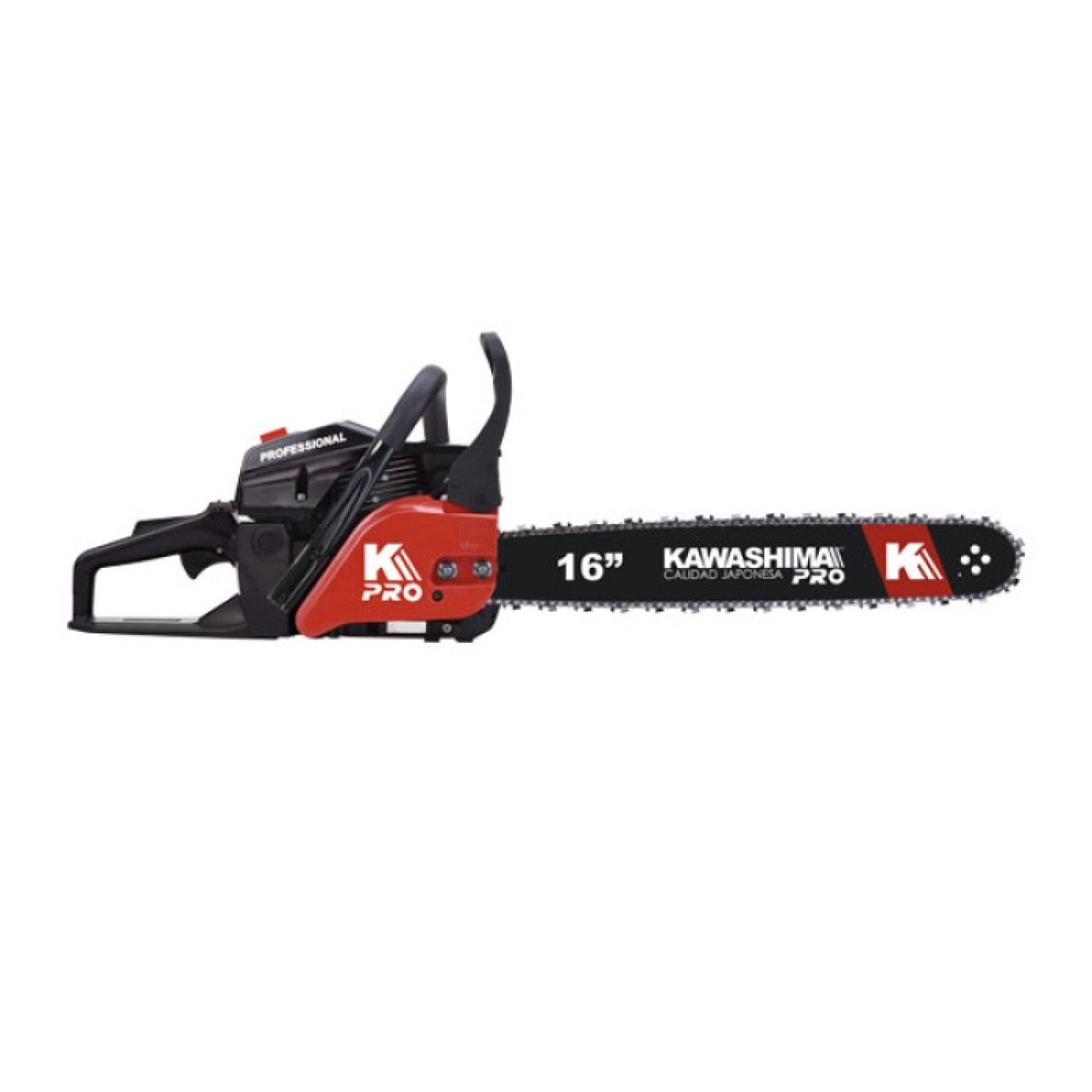 Kawashima MAKO52 Motosierra profesional con motor 52cc barra de 16"