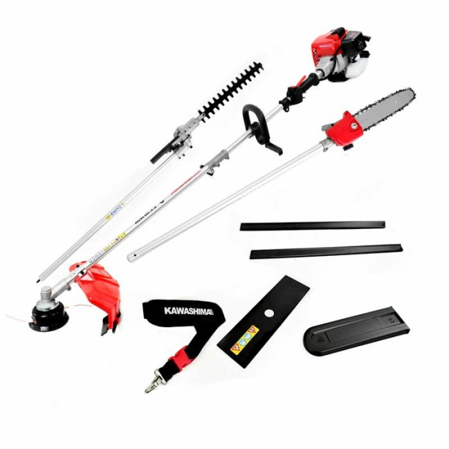 Kawashima MKM33 Multifuncional con motor a gasolina 2 tiempos 33cc 3 en 1